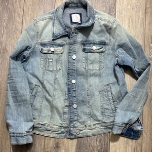 LC Lauren Conrad Light Blue Denim Jacket size large